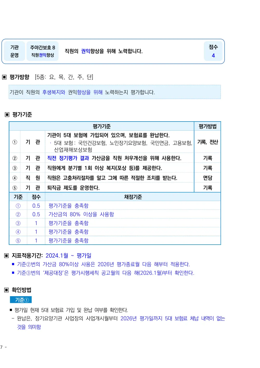 2026년 주야간보호 평가매뉴얼 원본 쪽 1/6