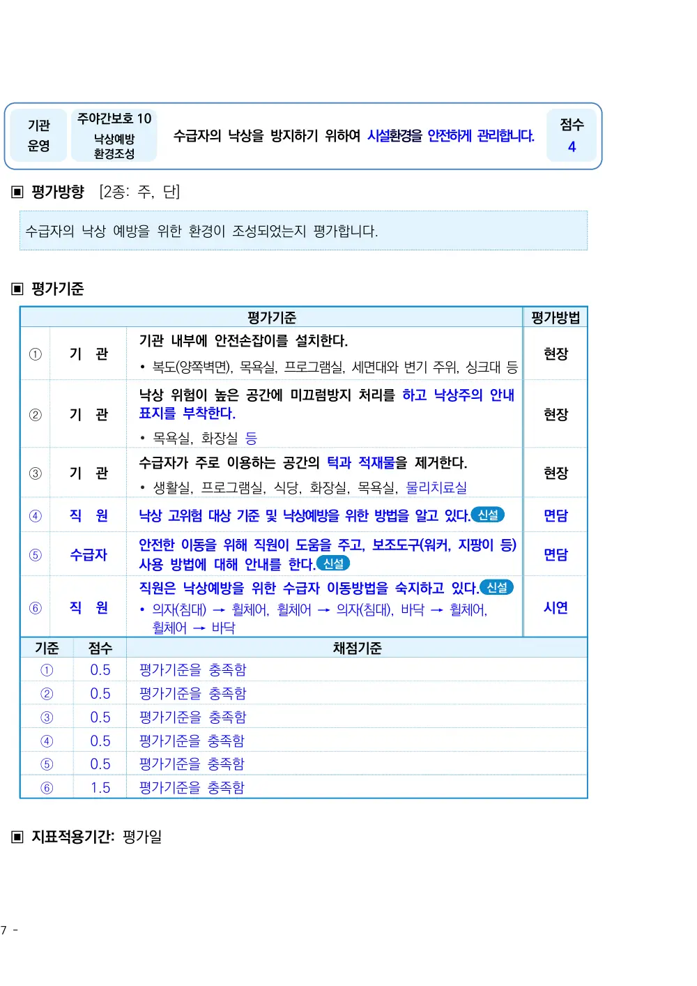 2026년 주야간보호 평가매뉴얼 원본 쪽 1/10