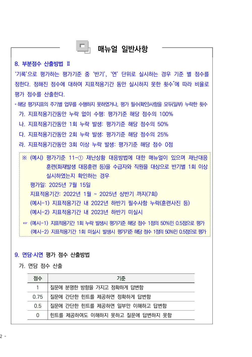 2025년 시설급여(노인요양시설) 평가매뉴얼 원본 쪽 1/1