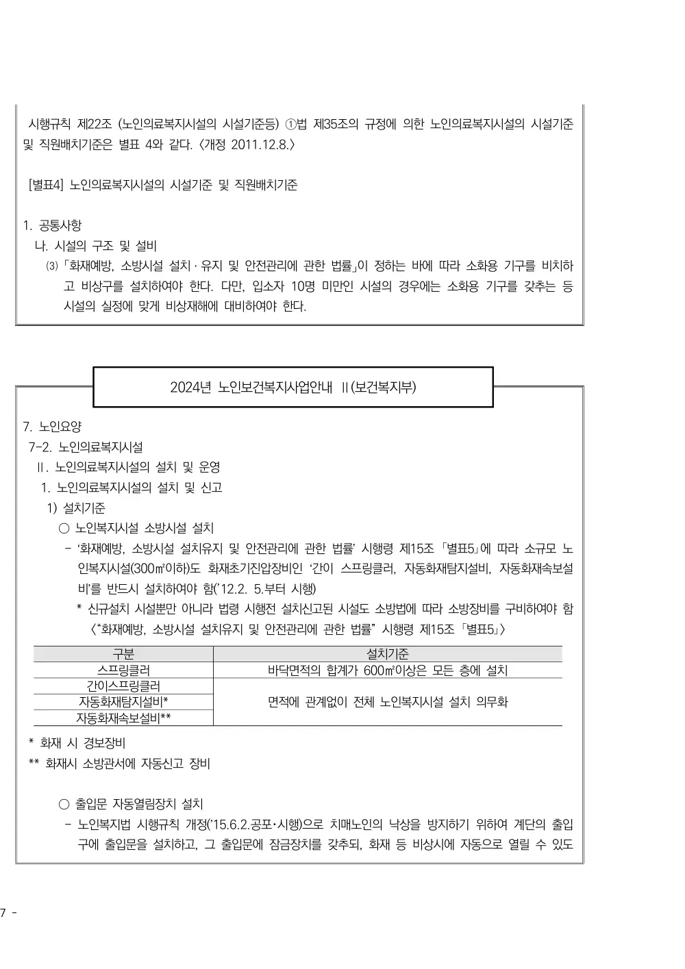 2025년 시설급여(노인요양시설) 평가매뉴얼 원본 쪽 6/7