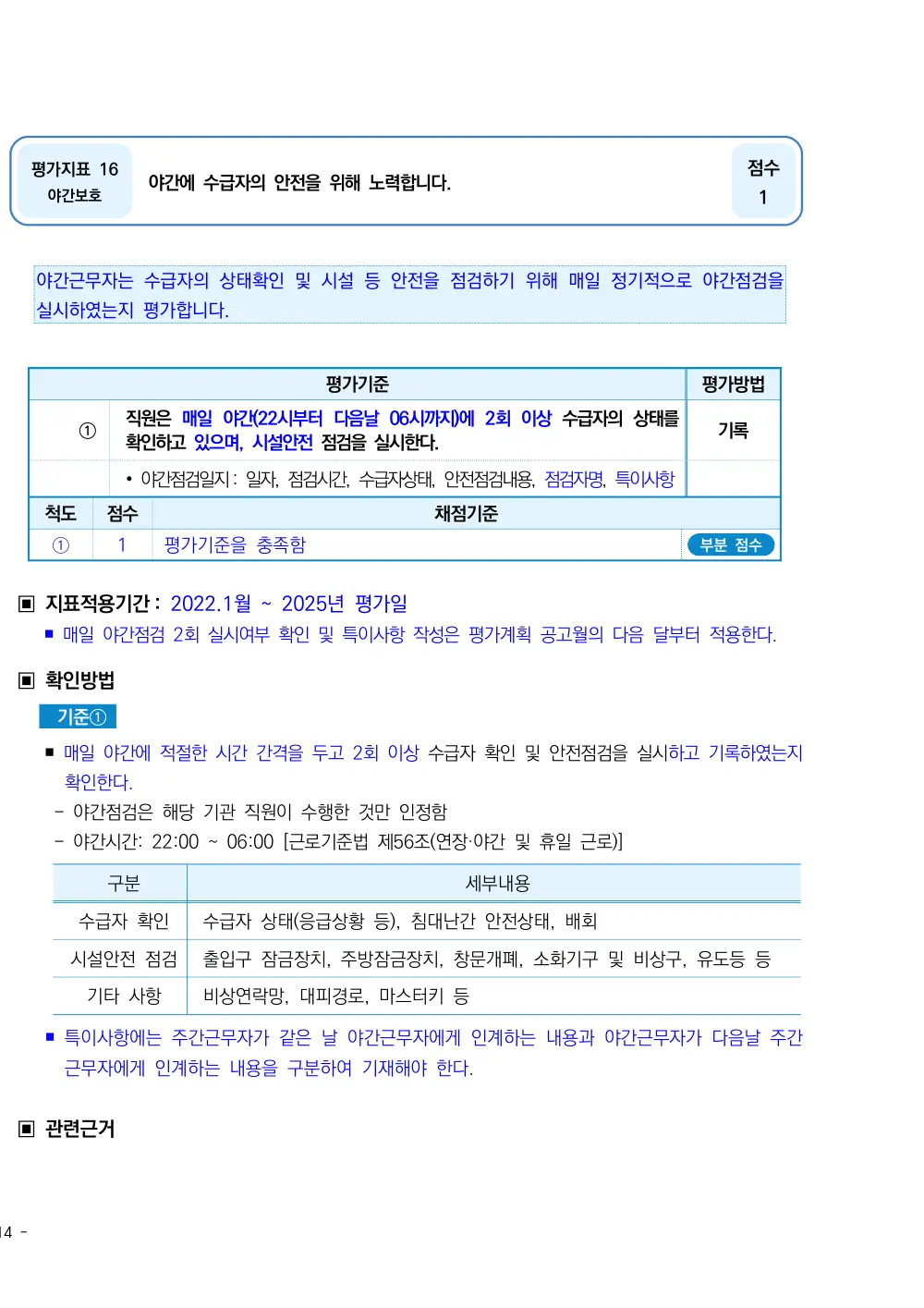 2025년 시설급여(노인요양공동생활가정) 평가매뉴얼 원본 쪽 1/3