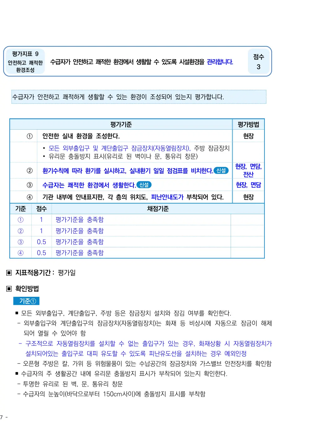 2025년 시설급여(노인요양공동생활가정) 평가매뉴얼 원본 쪽 1/5
