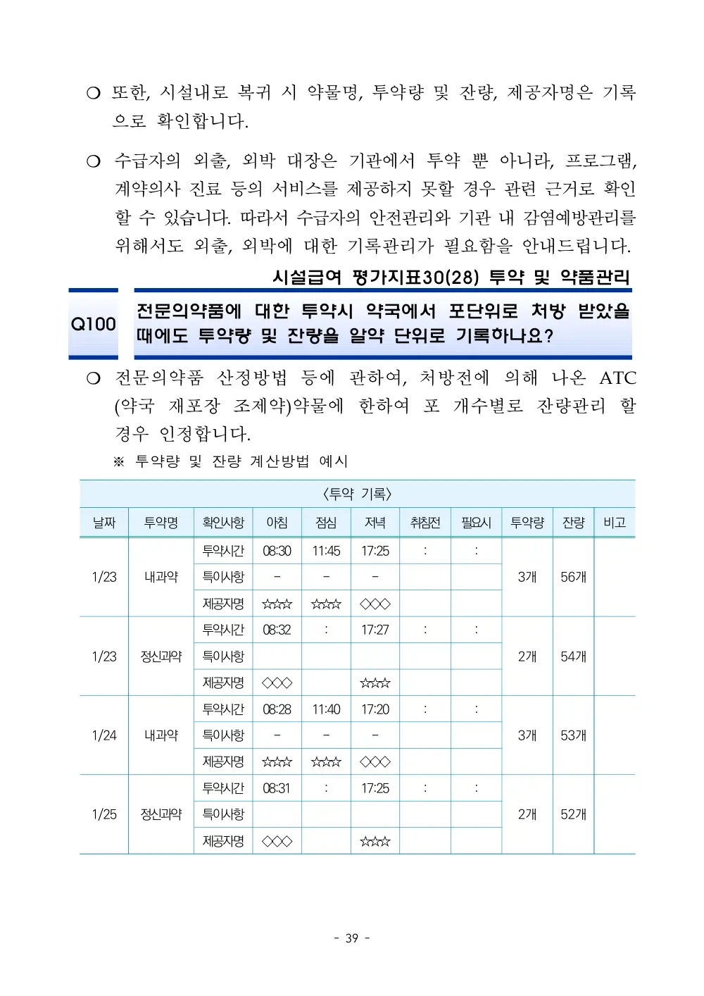 2025년 시설급여 평가매뉴얼 다빈도 Q&A 사례집(3차, 수정) 원본 쪽 1/1
